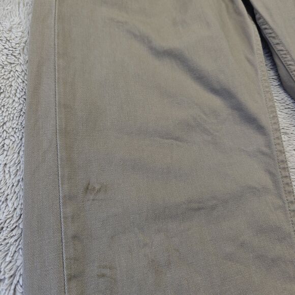 Levi's 505 Jeans 38x32 Khaki Brown Slim Straight 100% Cotton Utility Workwear - Picture 4 of 12